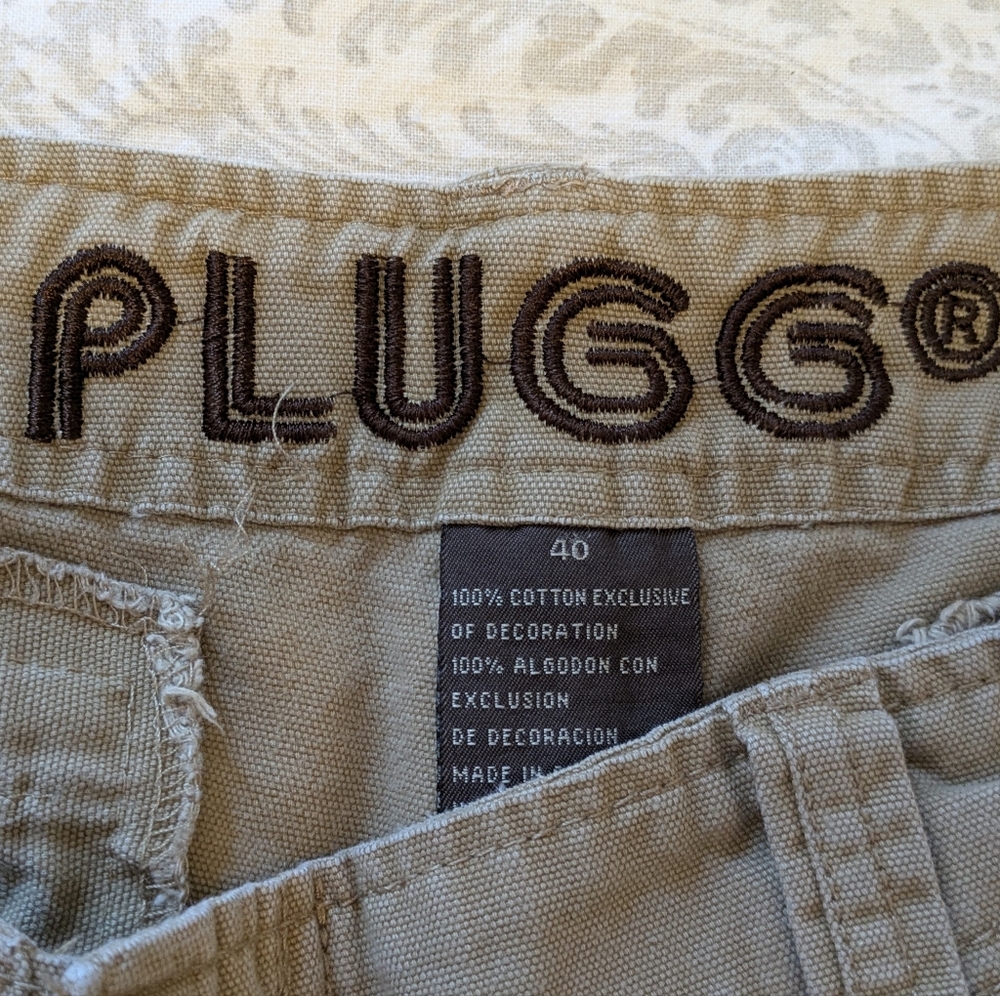 Plugg Tan Cotton Cargo shorts